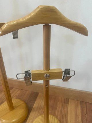 Percheros de madera para ropa (3 uds)