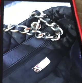 Bolso Carolina Herrera Negro Dorado
