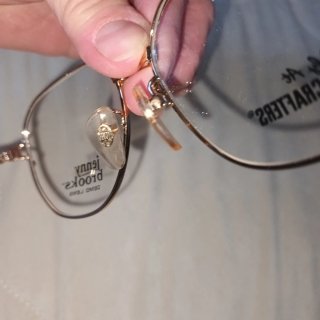 Occhiali vintage Jenny Brooks oro/marrone