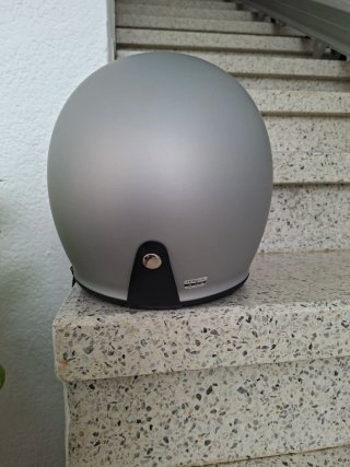 Casco Moto Gris Talla M