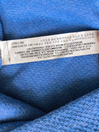 Jersey algodón Massimo Dutti Azul Talla L