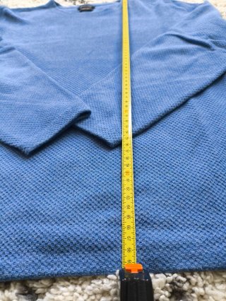Jersey algodón Massimo Dutti Azul Talla L