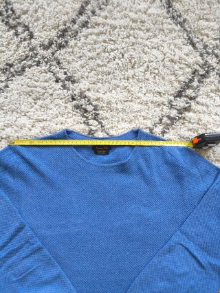 Jersey algodón Massimo Dutti Azul Talla L