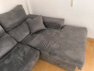 Sofá Chaiselongue Gris Oscuro