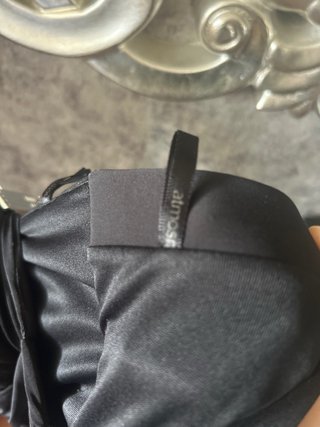 Vestido negro palabra de honor licra talla única
