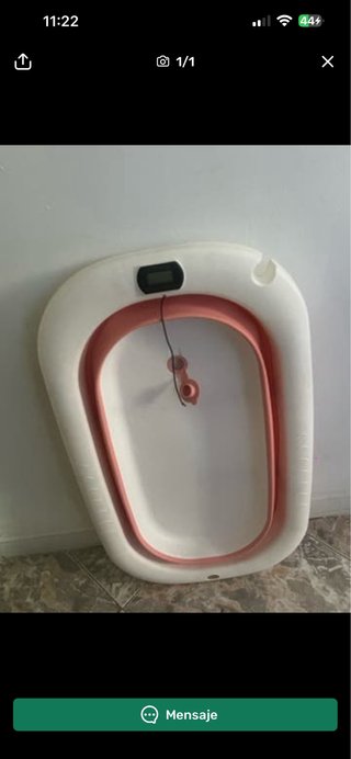 Bañera para bebé con termómetro digital
