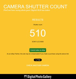 510 DISPAROS Cámara Sony A6000 como nueva