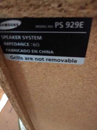 Altavoz Samsung Bass Reflex System