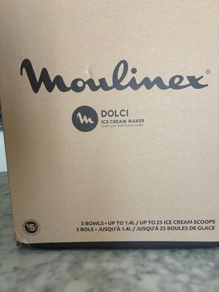 Gelatiera Moulinex Dolci MJ604A con 10 programmi
