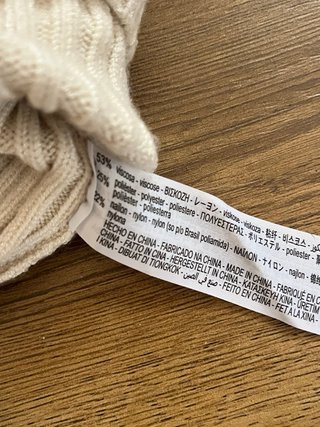 Cubrehombros beige Zara talla M para mujer