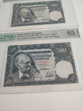 Billetes PMG