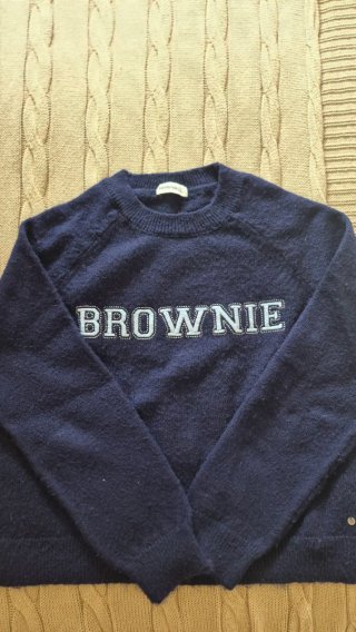 Jersey lana Brownie azul