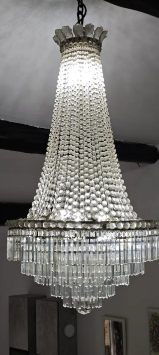 Lampadario Cristallo di Boemia Goccia