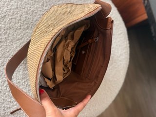 Bolso Rafia y Piel Adolfo Dominguez
