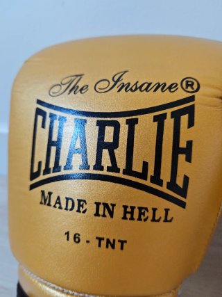 Guantes Boxeo Charlie 16 oz Dorados