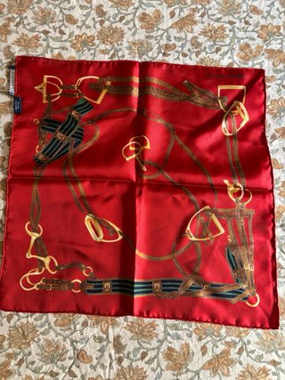 Pañuelo Seda Ralph Lauren Rojo