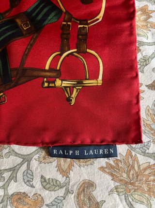 Pañuelo Seda Ralph Lauren Rojo