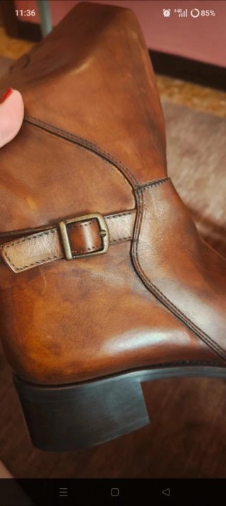 Stivali in vera pelle stile inglese