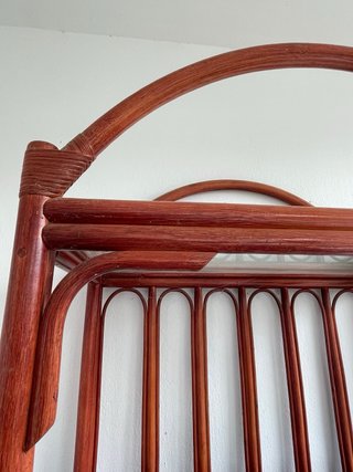 Estantería Rattan y Cristal