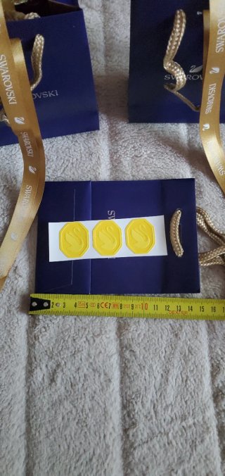 Set 5 borsette regalo Swarovski oro giallo