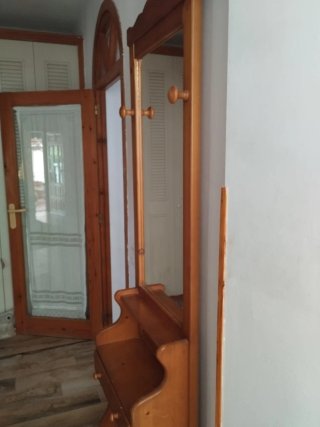 Mueble recibidor rústico madera