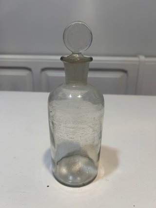Frasco de vidrio con tapón