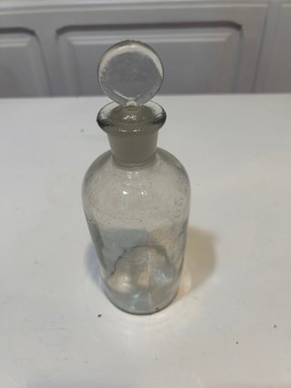 Frasco de vidrio con tapón