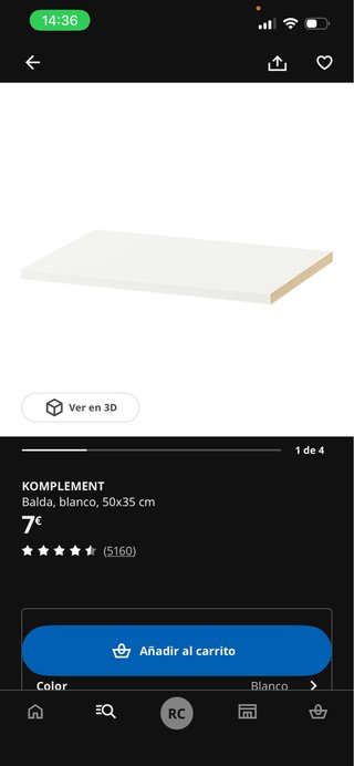 Estanterías Armario PAX Ikea 50x35