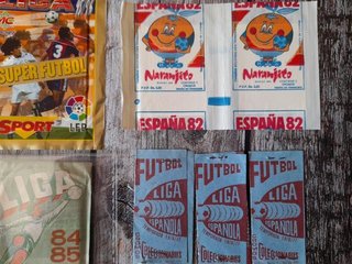 Lote sobres antiguos fútbol y Un, dos, tres
