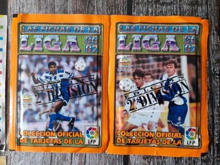 Lote sobres antiguos fútbol y Un, dos, tres