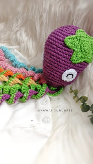 Pulpo bebe Amigurumi ganchillo.