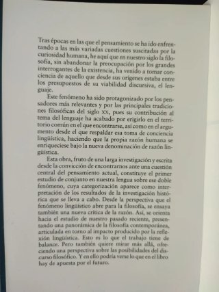 La conciencia lingüística de la filosofía ensay...