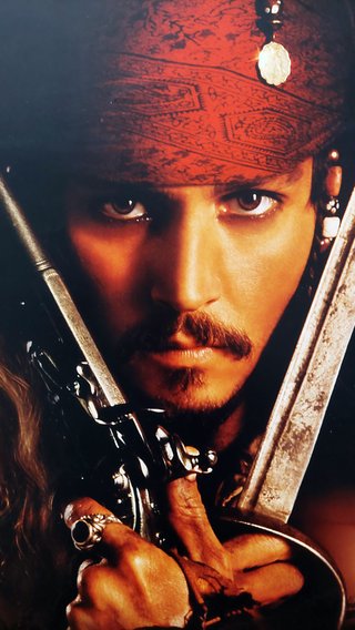 Cartel cine original Piratas del Caribe (2003)