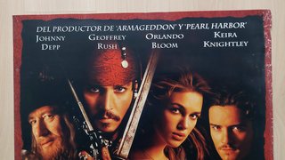 Cartel cine original Piratas del Caribe (2003)