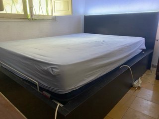 Cama con base de listones