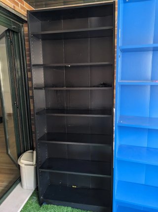 Estantería Billy Ikea Negra y Azul