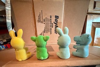 4 Mini pupazzi di velluto