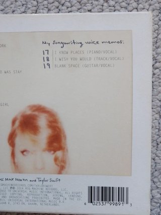 Taylor Swift 1989 Deluxe CD (2014)