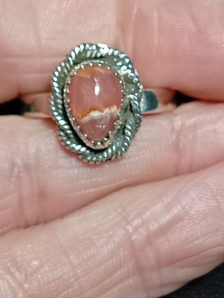 Anillo Plata Ley rodocrosita