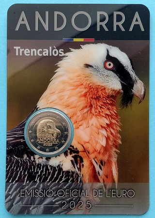 Andorra 2025 Coincard Quebrantahuesos