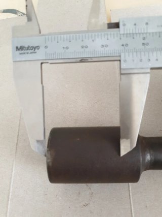 Alargador de eje metálico 100mm efectivos.