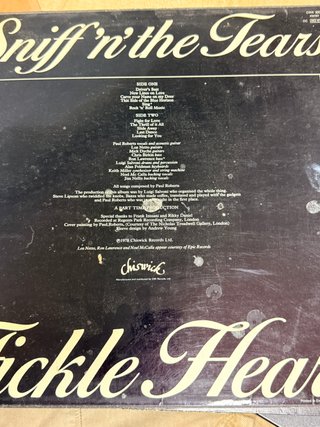 Sniff 'N' The Tears - Fickle Heart LP