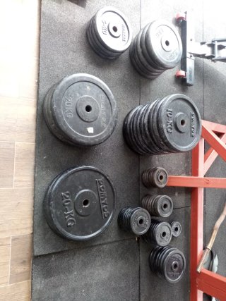 Discos de pesas total 318kg