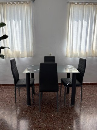 ENVIO GRATIS!! Juego comedor 4 sillas grises