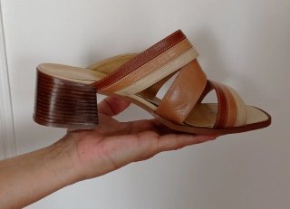 Sandalias LOKKARA piel tacón talla 38