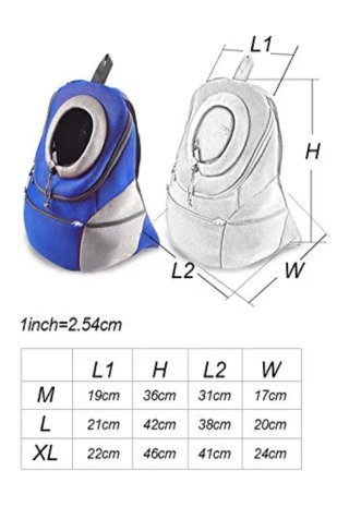 Mochila transportín para perro/gato