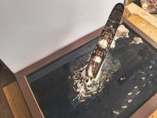 Maqueta Titanic Naufragio