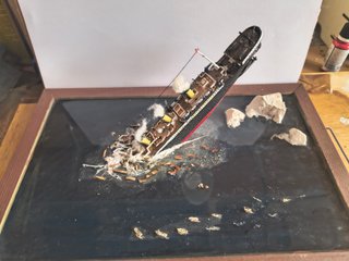 Maqueta Titanic Naufragio