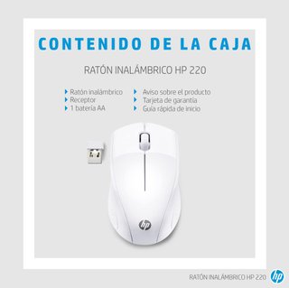 HP 220 Ratón Inalámbrico 1600 PPP
