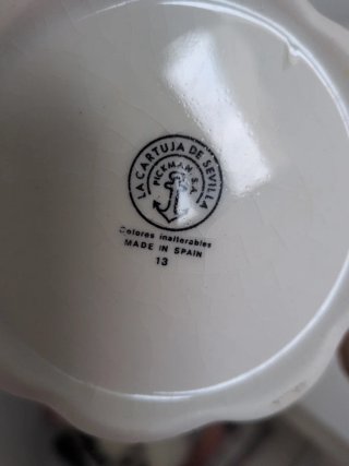 Juego café de porcelana de La Cartuja de Sevilla